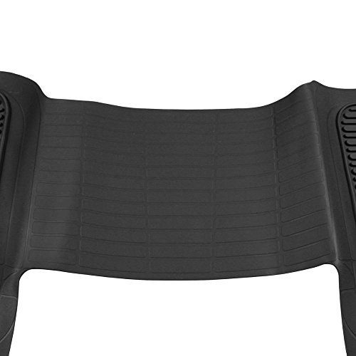 Motor Trend Wingrunner Complementary Rubber Rear Floor Mats Liners For 2Nd Or 3Rd Row, All Weather Protection Universal Design For Trucks Cars Sedan Suv #TOP4