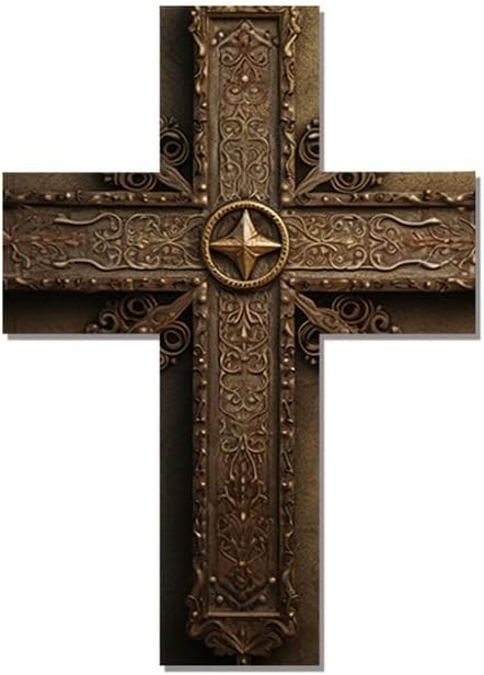 Miniatura 9 de Imahoocool Arte espiritual de madera rústica, cruz, iglesia, decoración de habitación para el hogar