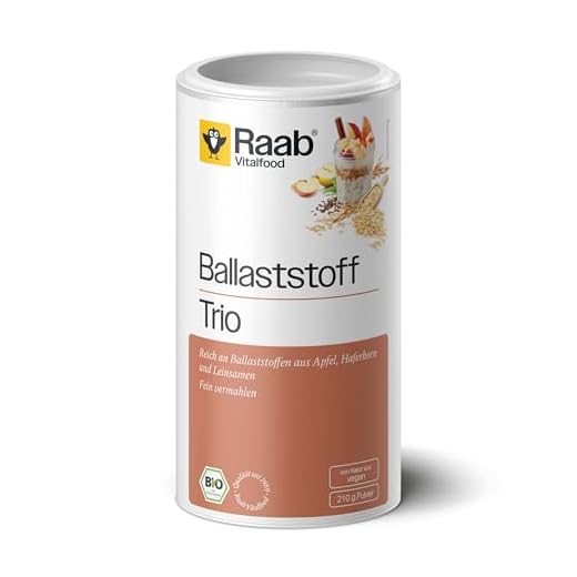 Bio Ballaststoff Trio für gesunde Ernährung