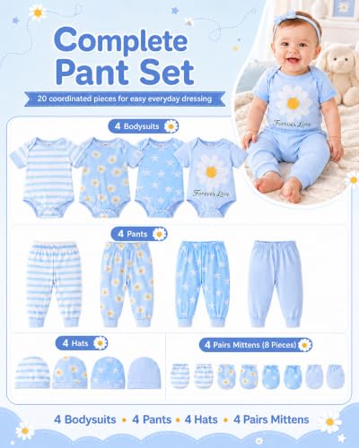 Image of Baby Boy Girl Clothes Preemie Newborn Must Have Infant Essentials Outfits 20 Piece Clothing 0-18 Months