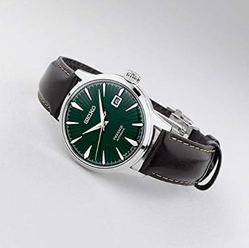 Seiko SRPD37J Presage Otomatik Erkek Kol Saati Yeşil Kadran Deri Kordon 41mm, SRPB46J