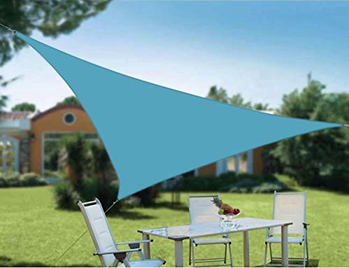 NUANHOM Velas de Sombra para Patio protección 98% UV y Transpirable Impermeable toldo Vela Triangular para Exteriores, Jardín Cover