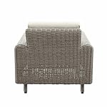 Loberon Sessel Bardou Polyrattan Grau/Creme