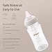 Pigeon Glass Nursing Baby Bottle Wide Neck (Pack of 2), Streamlined Body, Natural Feel, Easy to Clean, Heat-Resistant, 8.1 Oz (2L)