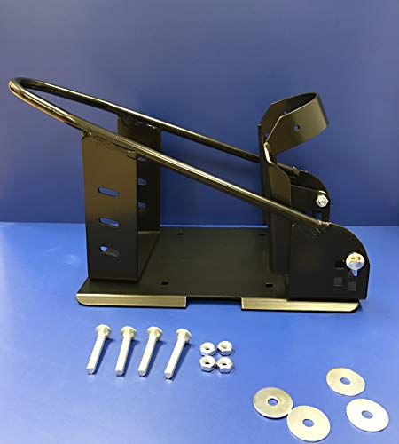 Removable Black Motorcycle Wheel Chock with Quick Release Mount