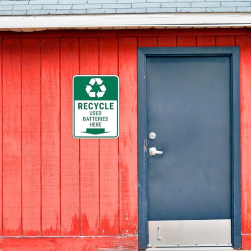 Panneau Collecte de Piles Usagées pour Mur et Porte Format M