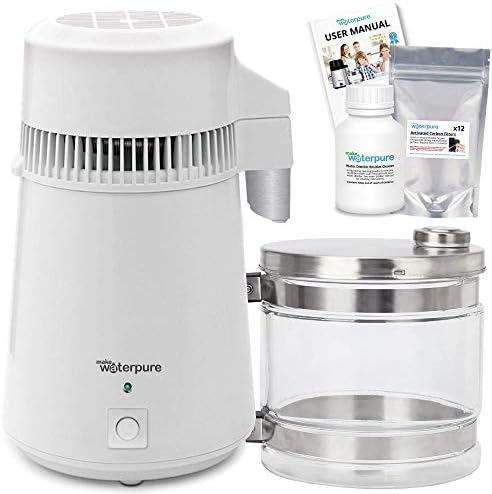 * Water Distiller + 4 Litre Glass Jug * Fastest Machine * + 12 Filters!
