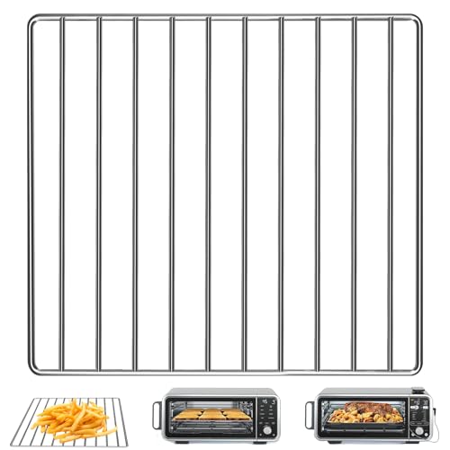 GWY Air Fryer Wire Rack for Ninja Foodi 13 in 1 SP351 SP301 Air Fry Countertop Toaster Oven, 13.5''×12.3'' Stainless Steel Air Fryer Replacement Parts Accessories Roasting Steamer Grill Racks Tray