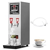 Vtsmax 業務用 焼水ポット 304ステンレス製内容器 2000W 約25L/h給湯 0~100℃温度調節 ミルクティー・コーヒー用 オフィス・レストラン・ホテル向け 電気湯沸かしポット