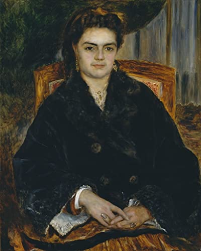 Art reproduction impression d'affiches toile Renoir portrait mme bernier