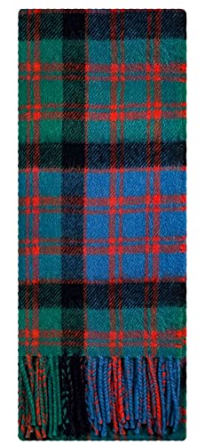 I LUV LTD MacDonald Clan Ancient Tartan 100% Lambswool Scarf Made in Scotland