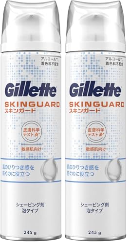 Gillette �W���b�g �X�L���K�[�h �V�F�[�r���O�t�H�[�� �q�����p �A�^�C�v 245g �E��� �J�~�\�� �j�� (× 2)