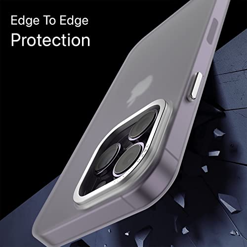 Image of eller sante SAN Pedro Frosted for iPhone 14 Pro Case Cover, 6 Feet Drop Protection, Shockproof, Scratch Resistant, Slim, Thin, Compatible with iPhone 14 Pro Back Cover - White
