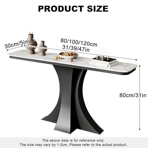 Mesa consola de entrada moderna pequeña y estrecha para detrás del sofá o pasillo 3