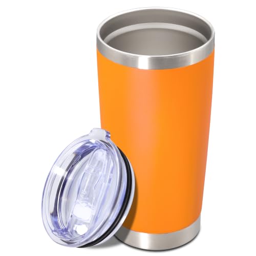 Image of 20oz Tumbler Insulated Tumblers Vacuum Coffee Mug with Lid Orange 1Pack