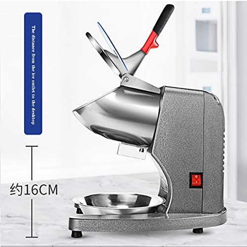QINGZHUO Smoothie-Maschine,mit Edelstahlschale,95 kg/h Brecher Gewerbliche Rasier-Eismaschine,300 W 2000 R/min. – Bild 3