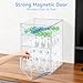 Heliospark Baby Bottle Storage Organizer for Countertop, Large Clear Bottle Organizer, Baby Bottle Storage Organizer for Bottles, Nipples, Pump Parts & Food Jars, Nursery Cabinet, Kitchen Pantry