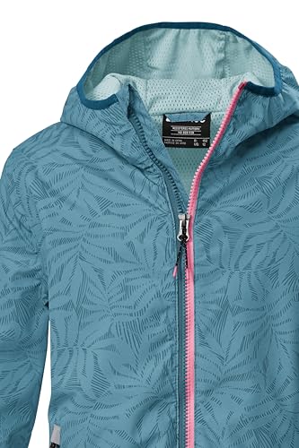 killtec Mädchen Funktionsjacke/Regenjacke wasserdicht mit Kapuze KOS 163 GRLS JCKT, sturmblau, 176, 44359-000