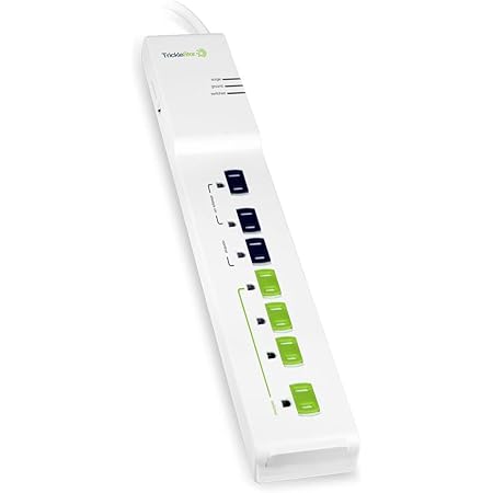 TrickleStar TS1104 7 Outlet APS, 1080 Joules, 3 ft Cord