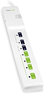 TrickleStar TS1104 7 Outlet APS, 1080 Joules, 3 ft Cord White