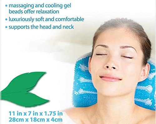 Copper Top - Soothing Gel Bathtub Pillow | Great for Relaxation, Head & Neck Support | Perfect Bath Pillow for Bathtub, Hot Tub & Home Spa | Fits Easily in Any Size of Tubs & Jacuzzi