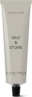 Salt & Stone Body Lotion for Women & Men | Hydrates, Nourishes & Softens Skin | Restores Dry Skin | Fast-Absorbing | Cruelty-Free & Vegan (100 ml) (Santal & Vetiver)