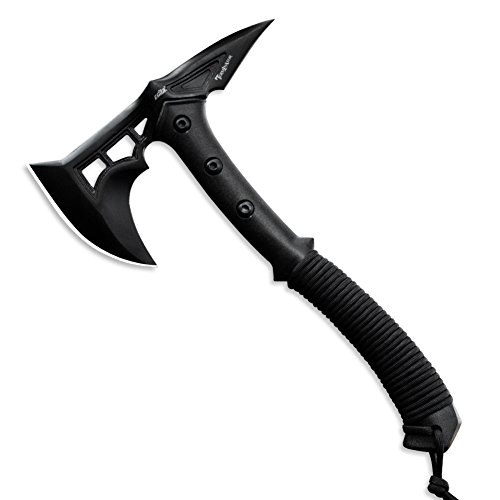 CIMA Tactical Tomahawk Tactical Survival Hunting Camping Axe, Nylon Glass Fiber Handle/Nylon Sheath (Black)
