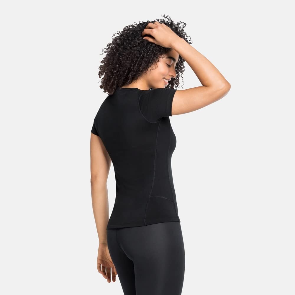 Odlo Damen 100% Merino 200 Gramm_110821 Funktionsunterwäsche Kurzarm Shirt (1er Pack)