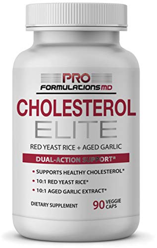 Cholesterol Elite â€“ Dual Action Cholesterol Support â€“ 90 vcaps â€“ Powered by Red Yeast Rice (10:1) & Aged Garlic Extract (10:1) â€“ Enhanced with Inositol & Artichoke Extract