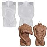 XNSHUN Körper Menschliche DIY Kerze Silikonform Kerzenform, 2 Stück Silikon Kerzenform Kit, 3D Körper Form Silikonform Für Handarbeit Ornamente Duftkerze