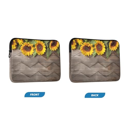 Funda para portátil 13-14 pulg. con diseño de girasoles miniatura 2