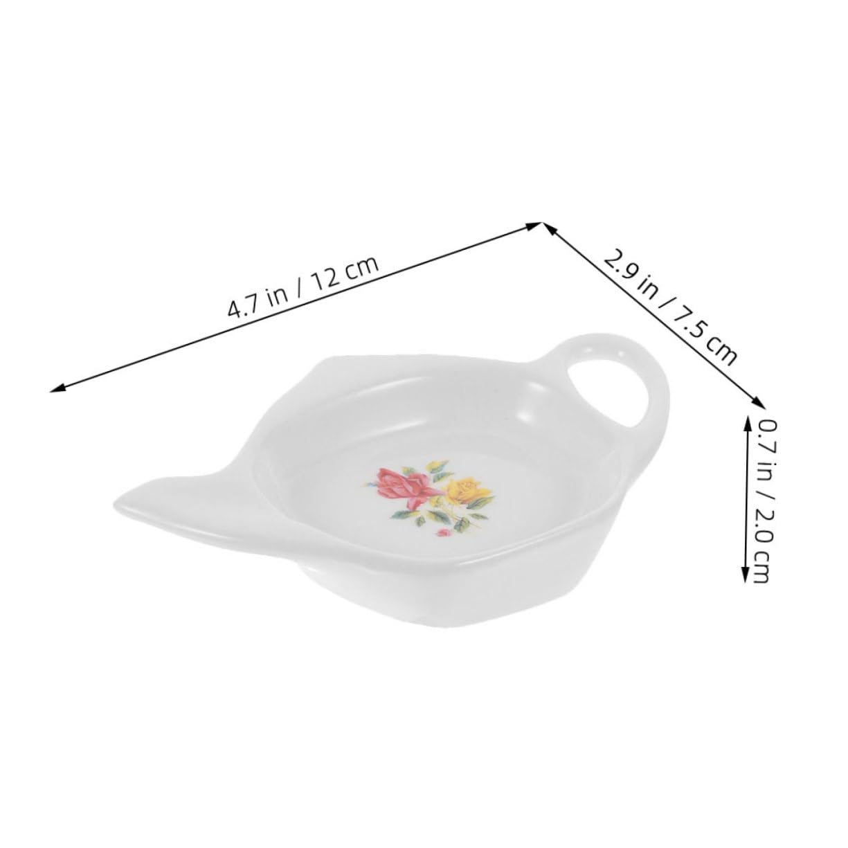 OFFSCH Tea Bag Saucer Set Decorative Tea Bag Storage Dish Sauce Bowl for Soy Sauce Dipping