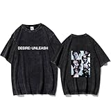 Photo Gallery desire: unleash album tshirt poster grafica lavata 2025 maglietta unisex ampia(black2,l) Photo Gallery desire: unleash album tshirt poster grafica lavata 2025 maglietta unisex ampia(black2,l)