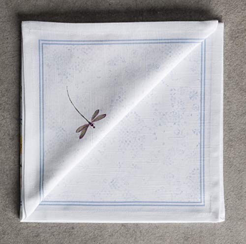 Maison D' Hermine Napkin 100% Cotton 20Inch X 20Inch Set Of 4 Decorative Washable Cloth Napkins Table Napkin For Gifts, Dining, Kitchen, Parties & Camping, Fleurs De Mai - Spring/Summer #TOP2
