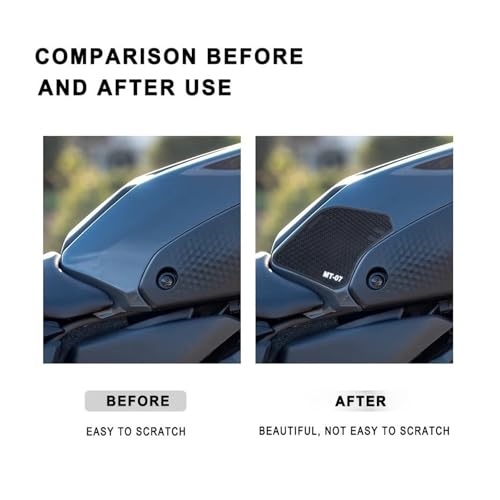 Coussinets traction MT-07 2021 de qualité supérieure : protection réservoir moto sur mesure - 3