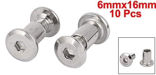 4 Viti A Metallo Testa Esagonale 12x40 Mm Vite Con Dadi Acciaio - Foto 2