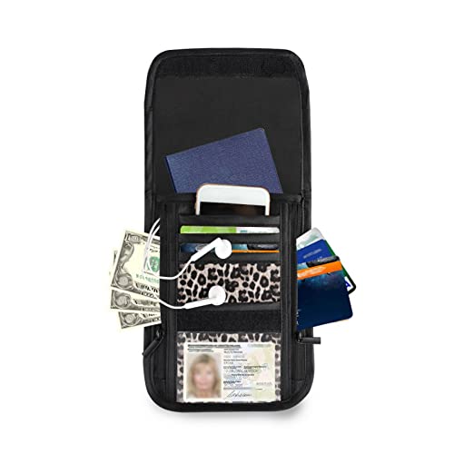 Neck Wallet with RFID Blocking, Crossbody Purse Phone Bag Pouch with Card Slots3