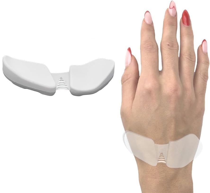 Image of Right-Handed Truly Ergonomic Wrist Rest for Mouse, Carpal Tunnel Support, Pain Relief, Anti-Fatigue, Easy Glide, Sleek, Office, Computer, Laptop, Gaming -White