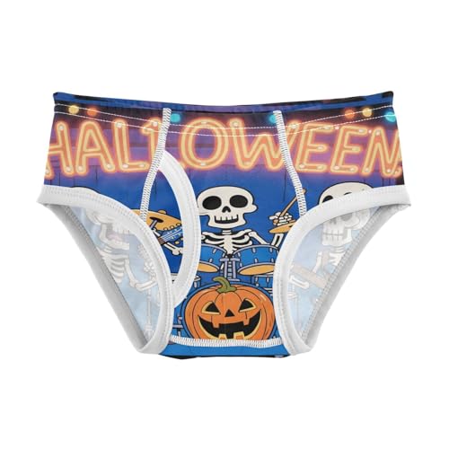 visesunny Boys Cotton Underwear Skull's Concert Printed Toddler Soft Training Briefs Size 2T-8Y for Kids