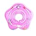 E-db Flotador Cuello Bebe Ajustable Inflable Doble Airbag Flotador Cuello para 1-18 Meses Bebé (Rosa)