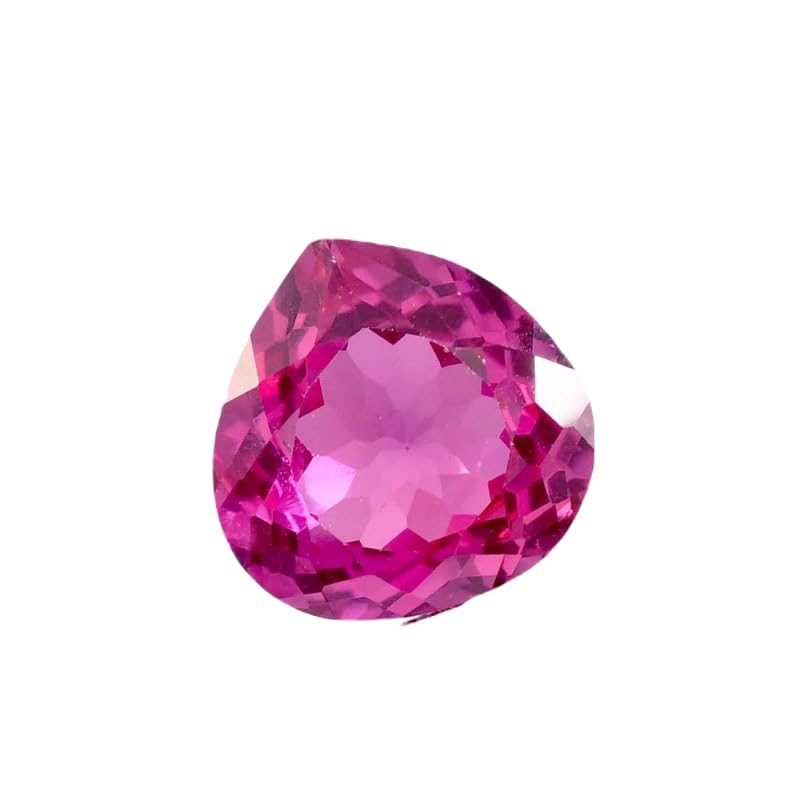 Saphir rose gemme naturelle 13 x 12 mm facette pour bague et pendentif