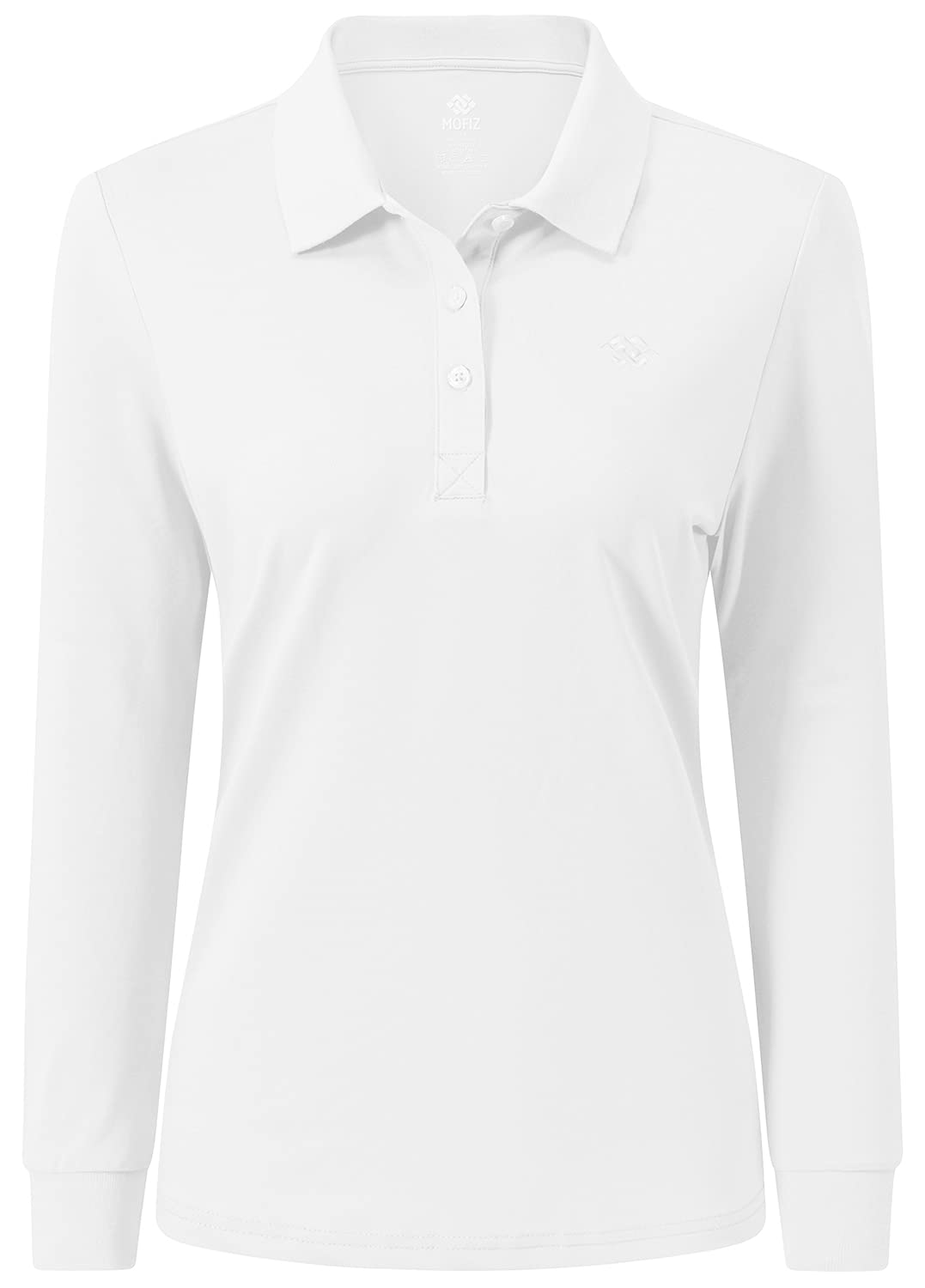 Polo Mujer Mangas Largas Tops Algodón Invierno Cálido Trabajo Golf Camiseta