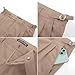 PJ PAUL JONES Men Linen Pants Classic Fit Expandable Waist Pleated Front Suit Pant Slim Fit Dress Trousers Khaki XXL