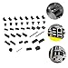 HOMSFOU Silicone Dust Plug Set 40 Pcs USB Port Covers Pc Dust Cover USB Plug Protector Charging Port for Computer Interface Anti- Caps