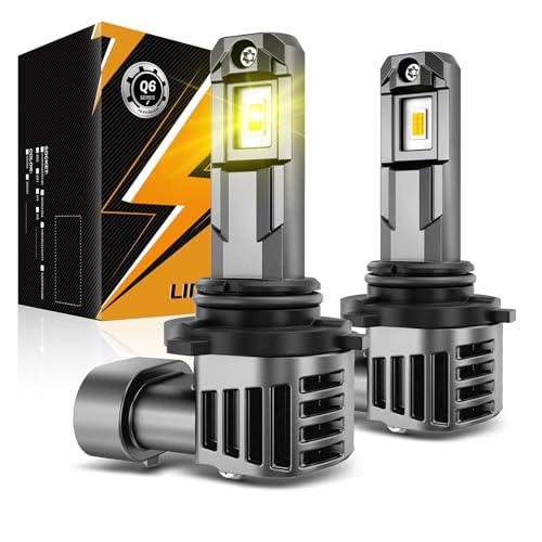 Auxbeam 2025 9006 Fog Lights, 3000K Golden Yellow, 12000LM Super Bright 600% Brighter, Enhanced