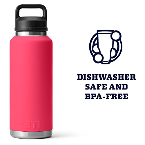 Image of YETI Rambler 46 oz Bottle, Leakproof, Vacuum Insulated, Stainless Steel with Chug Cap, Bi,ini Pink