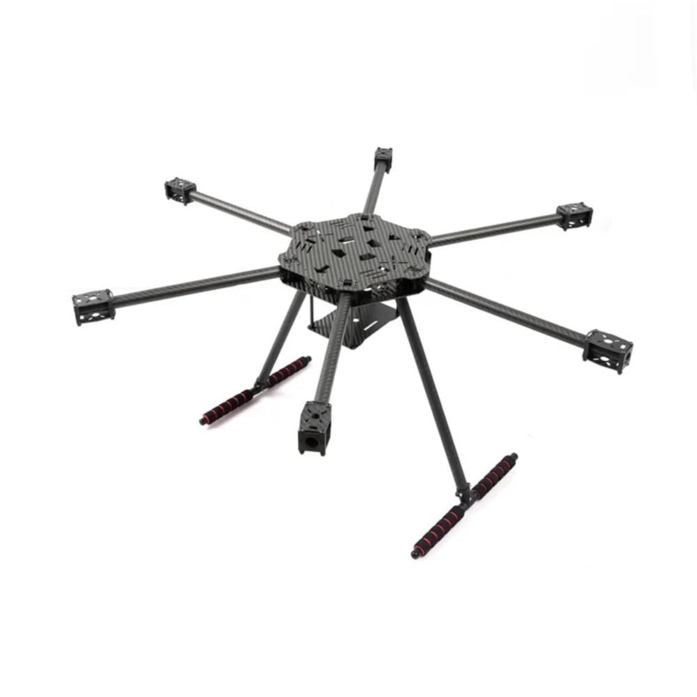 F850 Hexa-Rotor Kit De Marco De Fibra De Carbono Tren De Aterrizaje for Drones RC FPV(Unfoldable 850mm)