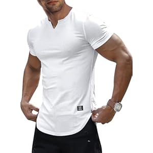 JMIERR Mens Muscle Slim T Shirt V-Neck Longli...