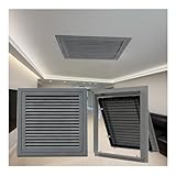 Installation facile : conçues avec des mécanismes de verrouillage simples, ces grilles de retour d'air sont faciles à ouvrir et à fermer pour le nettoyage ou le remplacement. Il suffit de faire une découpe précise, d'insérer la grille et de la fixer avec des vis.