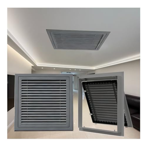 1 Rejilla de Retorno de Aire de 12x32 Pulgadas, Cubierta de ventilación de Aire Acondicionado, conducto de Retorno de Aire Plano Desmontable para Pared Lateral y Techo, Rejilla de